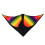 Cerf-volant triangulaire 150x75 cm patchwork multicolore 113g 10