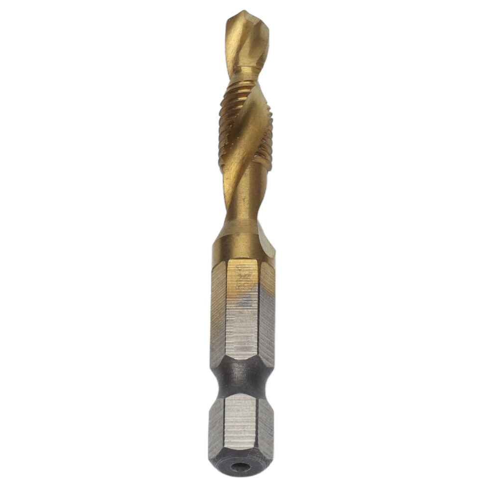 Tap Drill Bits Hex Shank Titanium Coated Metric Screw Combination Tapping Bit For Woodm6 6921322055520