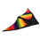 Cerf-volant triangulaire 150x75 cm patchwork multicolore 113g 14