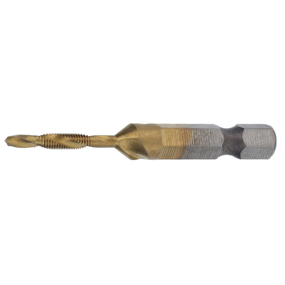 Tap Drill Bits Hex Shank Titanium Coated Metric Screw Combination Tapping Bit For Woodm3 9301322055572