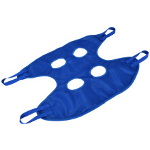 Sling da toelettatura per cani in rete e acciaio inossidabile, blu, taglia L
