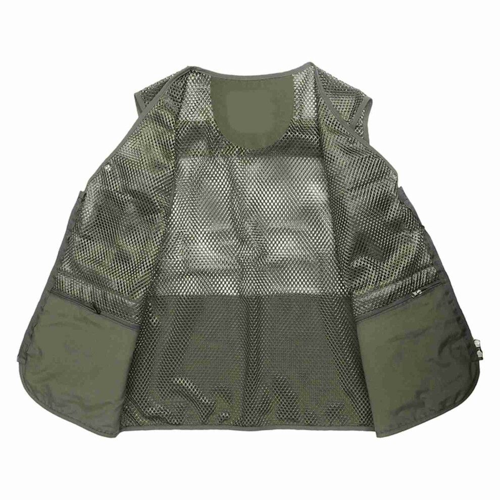 Fishing Vest Breathable Fishing Travel Mesh Vest with Zipper Pockets Summer Work Vest for Outdoor Activities-image-OPC-PHVW6NC-NEW