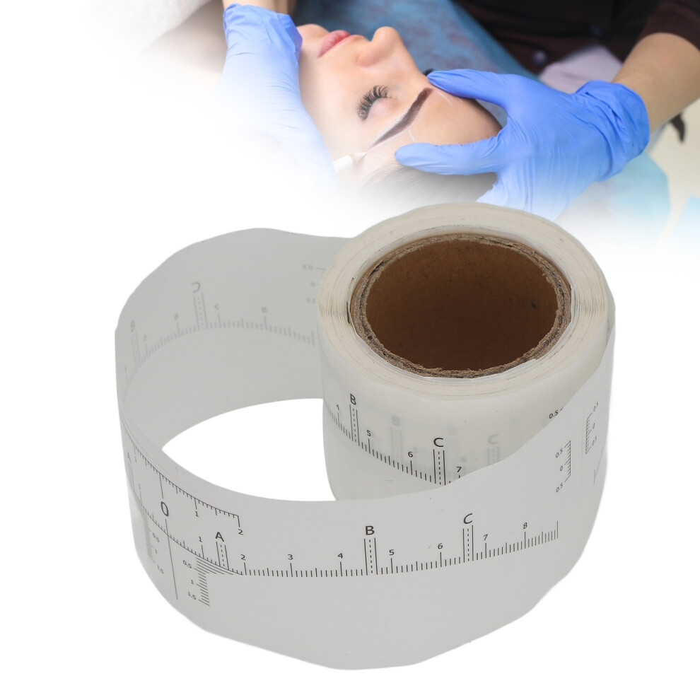 Disposable Eyebrow Ruler Stickable Practical Portable Efficient Eyebrow Stencil for Home Beauty Center