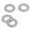 Kit da 150 pezzi di rondelle piatte A2-70 M2,5 argento 5