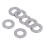 Kit da 150 pezzi di rondelle piatte A2-70 M2,5 argento 11