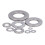 Kit da 150 pezzi di rondelle piatte A2-70 M2,5 argento 8