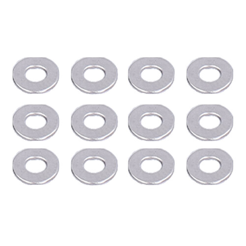 Kit da 150 pezzi di rondelle piatte A2-70 M2,5 argento