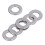 Kit da 150 pezzi di rondelle piatte A2-70 M2,5 argento 9