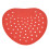 Désodorisant d'écran d'urinoire rouge 19x17x0.1 cm 2