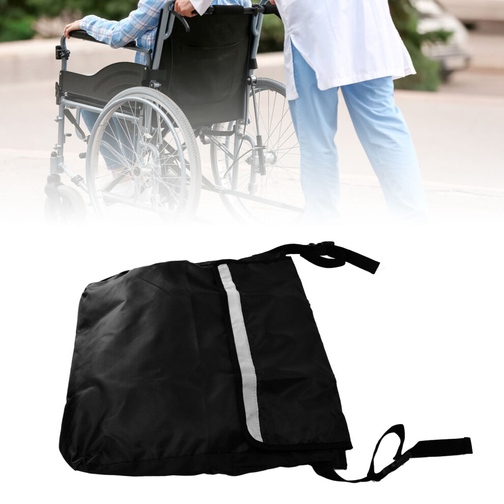Wheelchair Backpack Bag Large Capacity Hanging On Wheelchair Mobility Scooter Storage Bag AccessoriesBlack