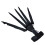 Halloween 3D Estensioni per dita Nero Destra 25cm 186g 1