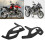 2 pezzi di paracilindro in ABS nero per R1200GS 04-08 4