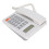 KX-T8204CID Téléphone blanc 210x155x80mm 14
