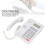 KX-T8204CID Téléphone blanc 210x155x80mm 11