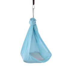 Amaca da yoga 25KN 100x280cm Blu chiaro Anello a O