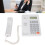 KX-T8204CID Téléphone blanc 210x155x80mm 15