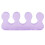 2 pezzi separatori per dita in gel di silice viola 8x3cm 6