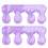 2 pezzi separatori per dita in gel di silice viola 8x3cm 5