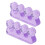 2 pezzi separatori per dita in gel di silice viola 8x3cm 15