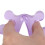 2 pezzi separatori per dita in gel di silice viola 8x3cm 10
