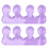 2 pezzi separatori per dita in gel di silice viola 8x3cm 4