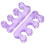 2 pezzi separatori per dita in gel di silice viola 8x3cm 13