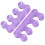 2 pezzi separatori per dita in gel di silice viola 8x3cm 16