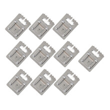 10 pièces de pied presseur pour plis, rainures 5-7-9, acier inoxydable