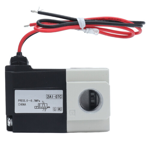 Válvula solenoide neumática G1/4 de 2 posiciones y 3 vías 1
