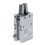 MHC2-10D presa pneumatica, foro da 10 mm, 2-artigli, Argento 16