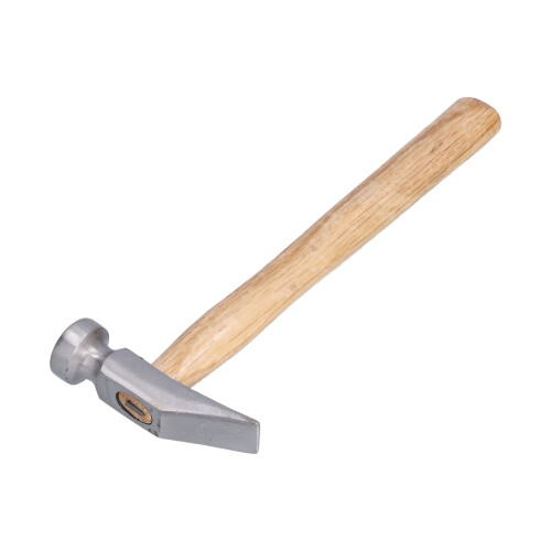 Martillo de zapatero de acero macizo, mango de madera, 25 cm x 30 mm 1