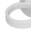 Porte-sèche-cheveux en ABS blanc, fixation murale, 10 cm 5