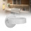 Porte-sèche-cheveux en ABS blanc, fixation murale, 10 cm 15