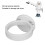 Porte-sèche-cheveux en ABS blanc, fixation murale, 10 cm 11