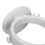 Porte-sèche-cheveux en ABS blanc, fixation murale, 10 cm 10