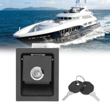 Serratura per porta d'armadio del generatore RV, in lega di zinco, a forma quadrata, con 2 chiavi, per yacht & casa