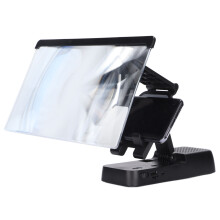 Lente ingrandente pieghevole per telefono 3-4x 18650 1200mAh Nero