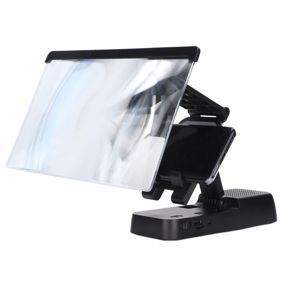 Mobile Phone Screen Magnifier Cell Phone Foldable Stand Magnifier With Bluetooth 5.0 Speaker For Movies Videos Games 5031322068404