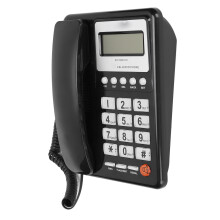 KX-T8001CID, 210x160x80mm, téléphone noir avec identification de l'appelant