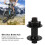 Mozzo in alluminio 6804 con cuscinetti 110mm 20mm 36H nero 9