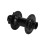 Mozzo in alluminio 6804 con cuscinetti 110mm 20mm 36H nero 12