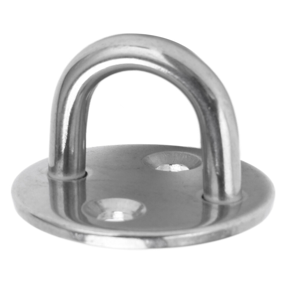 Pad Eye Plate U Hook Round Stainless Steel Heavy Duty Rustproof For Door Boat Hammock Home6mm 3711322069282