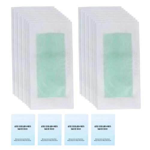 Kit de bandes de cire double-face avec tampons (40 pièces) 1