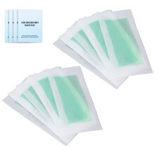 Kit de bandes de cire double-face avec tampons (40 pièces)