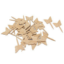 30 pezzi di etichette per piante in legno 10x6 cm bosso naturale