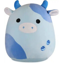(Blueberry Cow40cm)Squishmallow Fox Shaped Plush Pillow Toys Comfortable Filling Office Bedroom