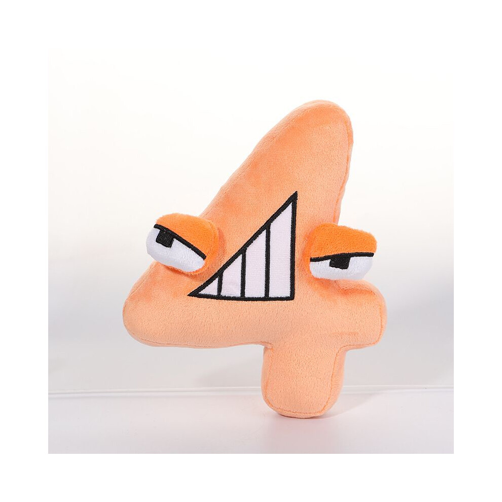 (Four)Peluche poupée Alphabet Lore numéro zéro un bébé jouets éducatifs maison cadeau décoration