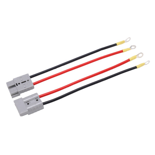Câble de démarrage CC600V 50A 10AWG 25 cm noir