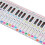 Tableau des notes à 88 touches pour clavier de piano, PP Colourful 4