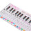 Tableau des notes à 88 touches pour clavier de piano, PP Colourful 6